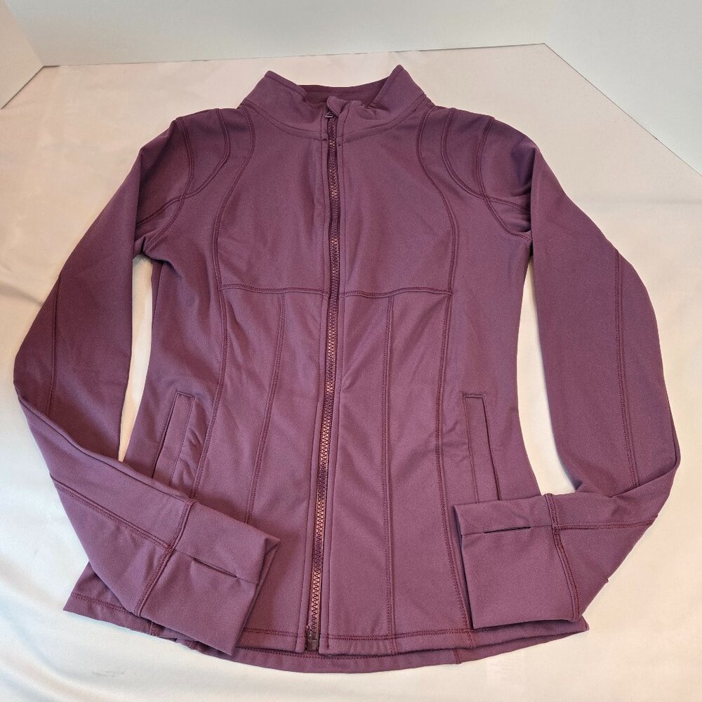SUNZEL Women Lightweight Sports Running Workout Yoga Athletic Jacket Sz 8 Maroon
